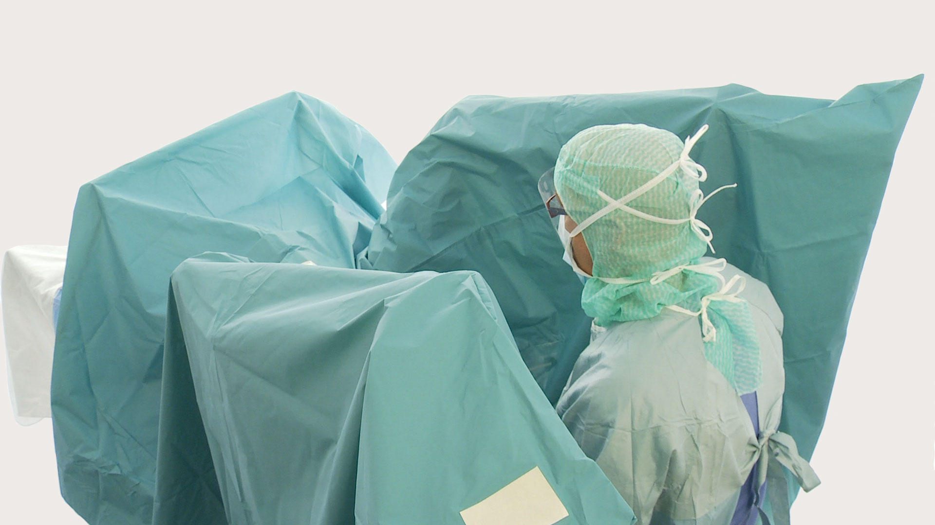 BERRIER urologiniai apklotai naudojami operacijos metu
