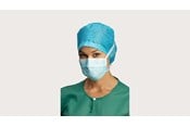 medikas, dėvintis „BARRIER“ chirurginę veido kaukę
